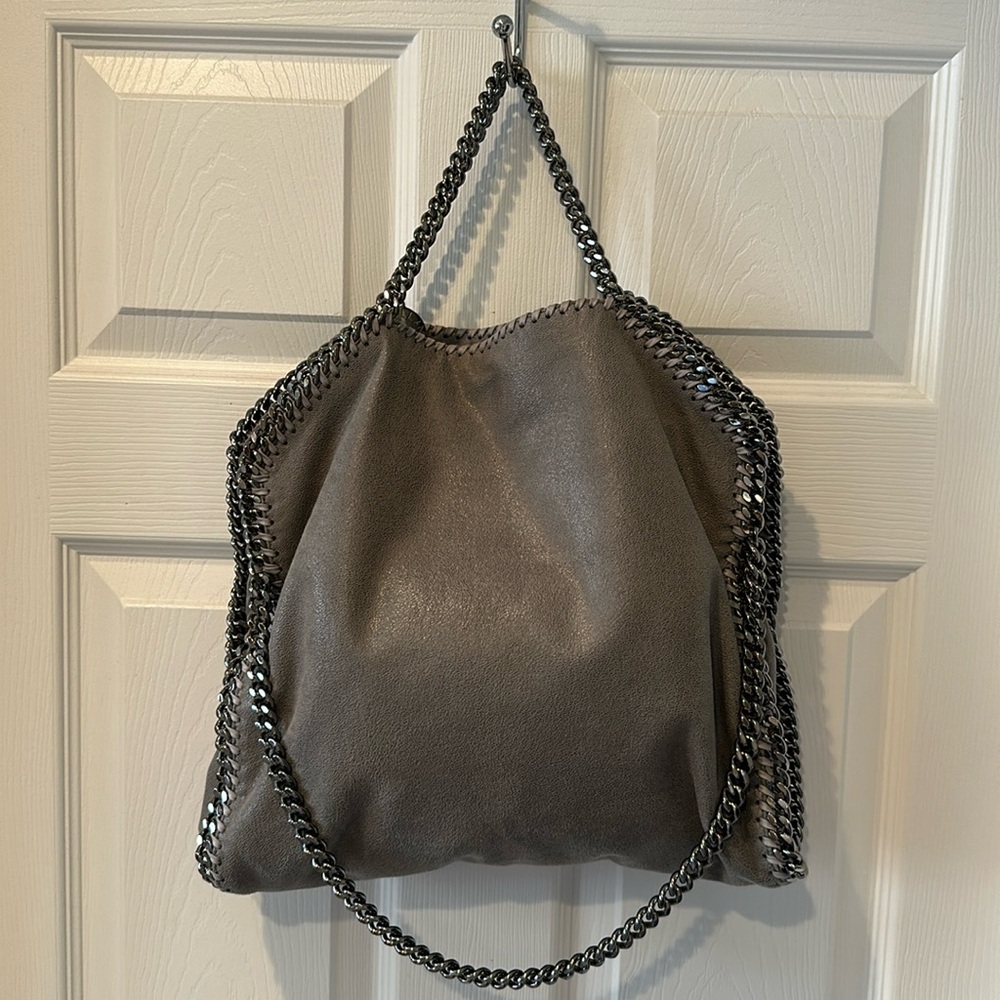 Stella McCartney Shaggy Deer Falabella Fold Over Tote